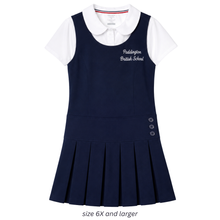 Navy Pleated Pinafore