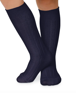 Girls Knee Socks Cable Knit