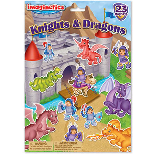 Imaginetics Knights and Dragons Magnet Set (16 pc)